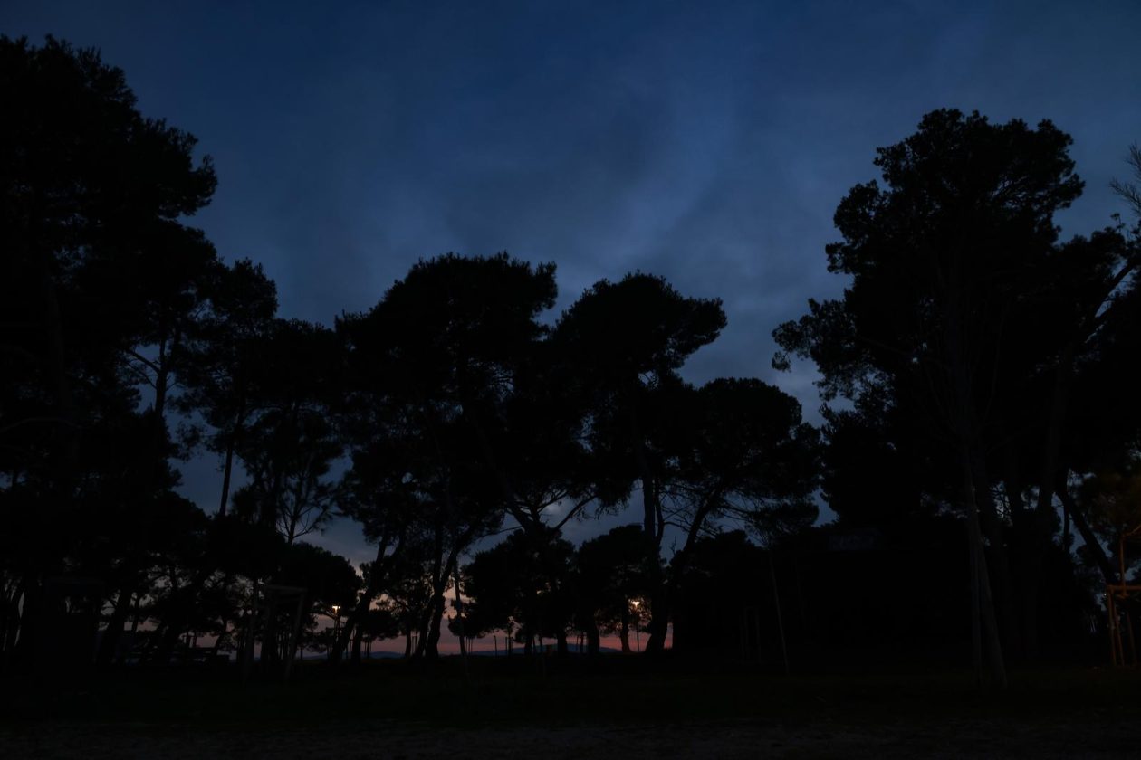 večer arbanasi punta bajlo borovi noć plaža