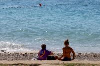 Zadar: Jesenski dan na plaži Kolovare Zadar: Jesenski dan na plaži Kolovare