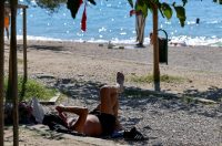 Zadar: Jesenski dan na plaži Kolovare Zadar: Jesenski dan na plaži Kolovare