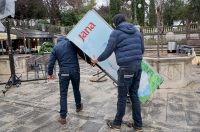 Zadar: Ugostitelji uklanjaju inventar iz adventskih kućica Zadar: Ugostitelji uklanjaju inventar iz adventskih kućica