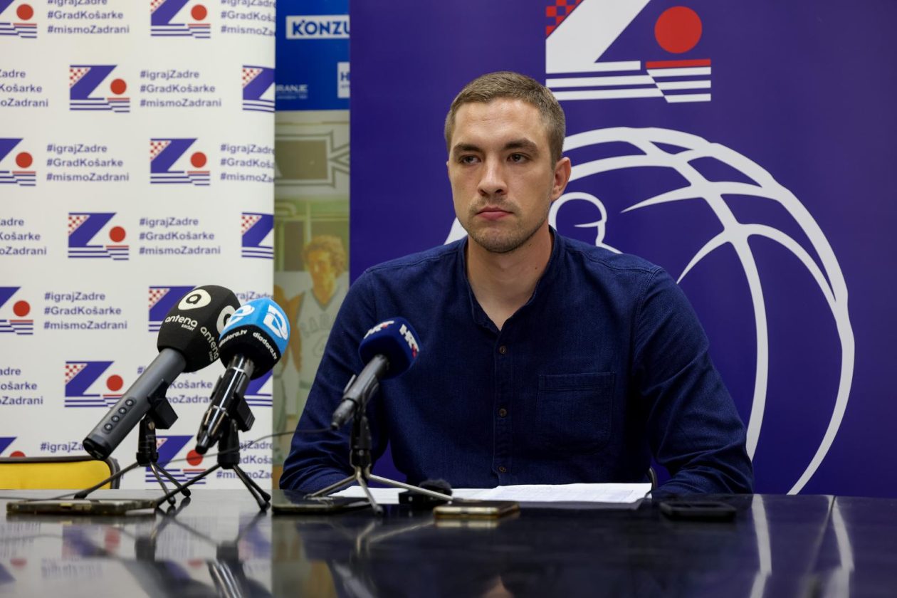 Zadar: Novi direktor KK Zadar Roko Jurlina održao konferenciju za medije