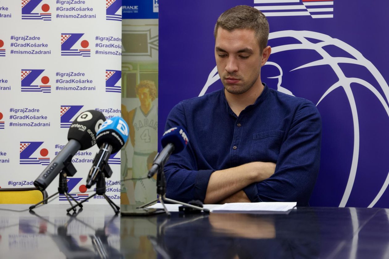 Zadar: Novi direktor KK Zadar Roko Jurlina održao konferenciju za medije