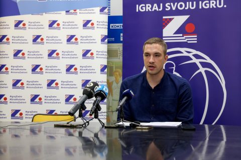 Zadar: Novi direktor KK Zadar Roko Jurlina održao konferenciju za medije