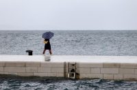 Zadar: Kišna nedjelja u centru grada