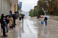 Zadar: Kišna nedjelja u centru grada