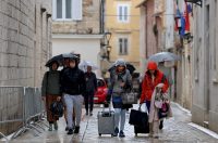 Zadar: Kišna nedjelja u centru grada