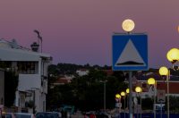 Izlazak punog mjeseca nad Zadrom