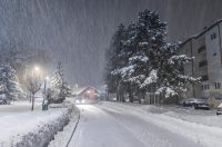 Snježni ugođaj u Gračacu