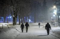 Snježni ugođaj u Gračacu