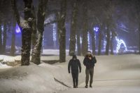 Snježni ugođaj u Gračacu