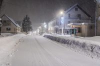 Snježni ugođaj u Gračacu