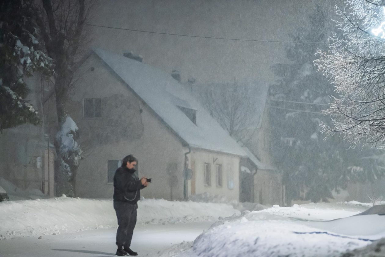 Snježni ugođaj u Gračacu