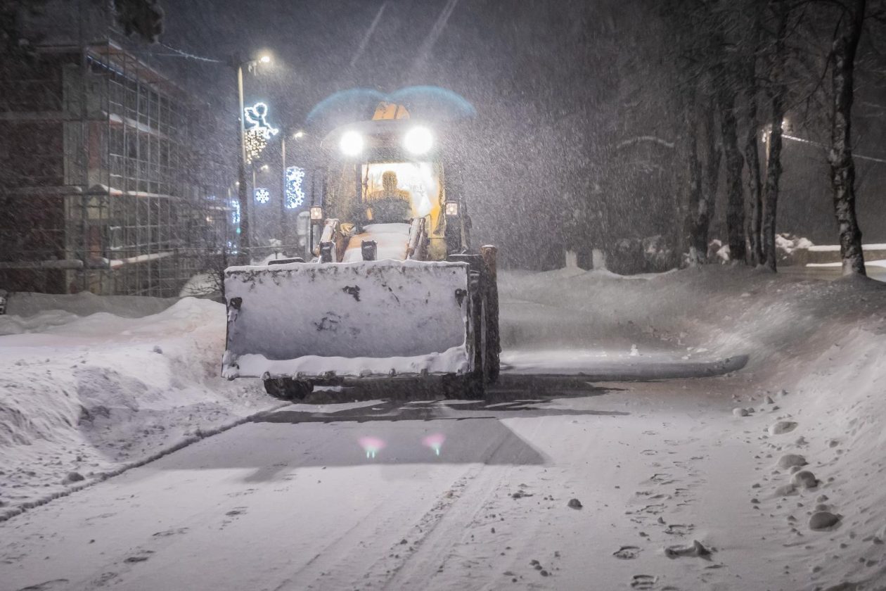 Snježni ugođaj u Gračacu