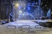 Snježni ugođaj u Gračacu