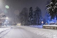 Snježni ugođaj u Gračacu