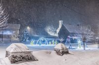 Snježni ugođaj u Gračacu