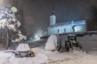 Snježni ugođaj u Gračacu