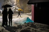 Snježni ugođaj u Gračacu