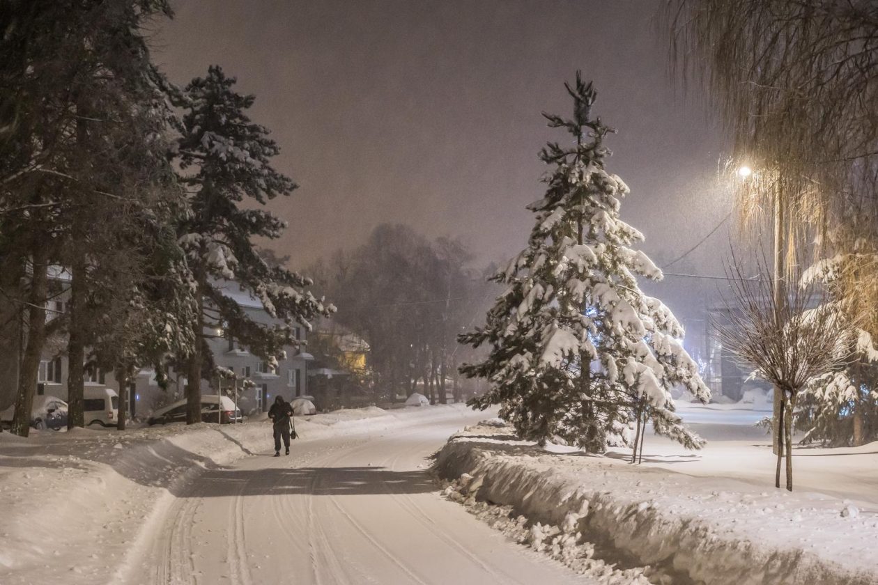 Snježni ugođaj u Gračacu