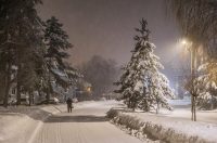 Snježni ugođaj u Gračacu