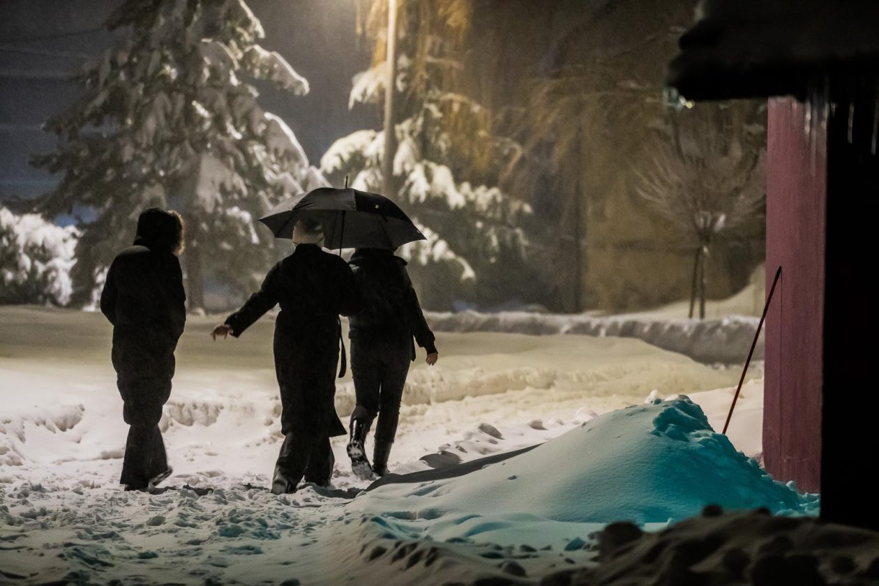 Snježni ugođaj u Gračacu