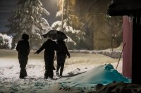 Snježni ugođaj u Gračacu