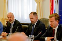 Zadar: Sastanak ministra Olega Butkovića sa županom Josipom Bilaverom