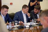 Zadar: Sastanak ministra Olega Butkovića sa županom Josipom Bilaverom