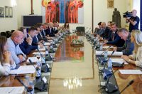 Zadar: Sastanak ministra Olega Butkovića sa županom Josipom Bilaverom