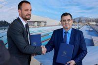 Zadar: Gradonačelnik Grada Zadra Šime Erlić potpisao je ugovor s trvtkom Lavčević o izgradnji olimpijskog bazena na Višnjiku