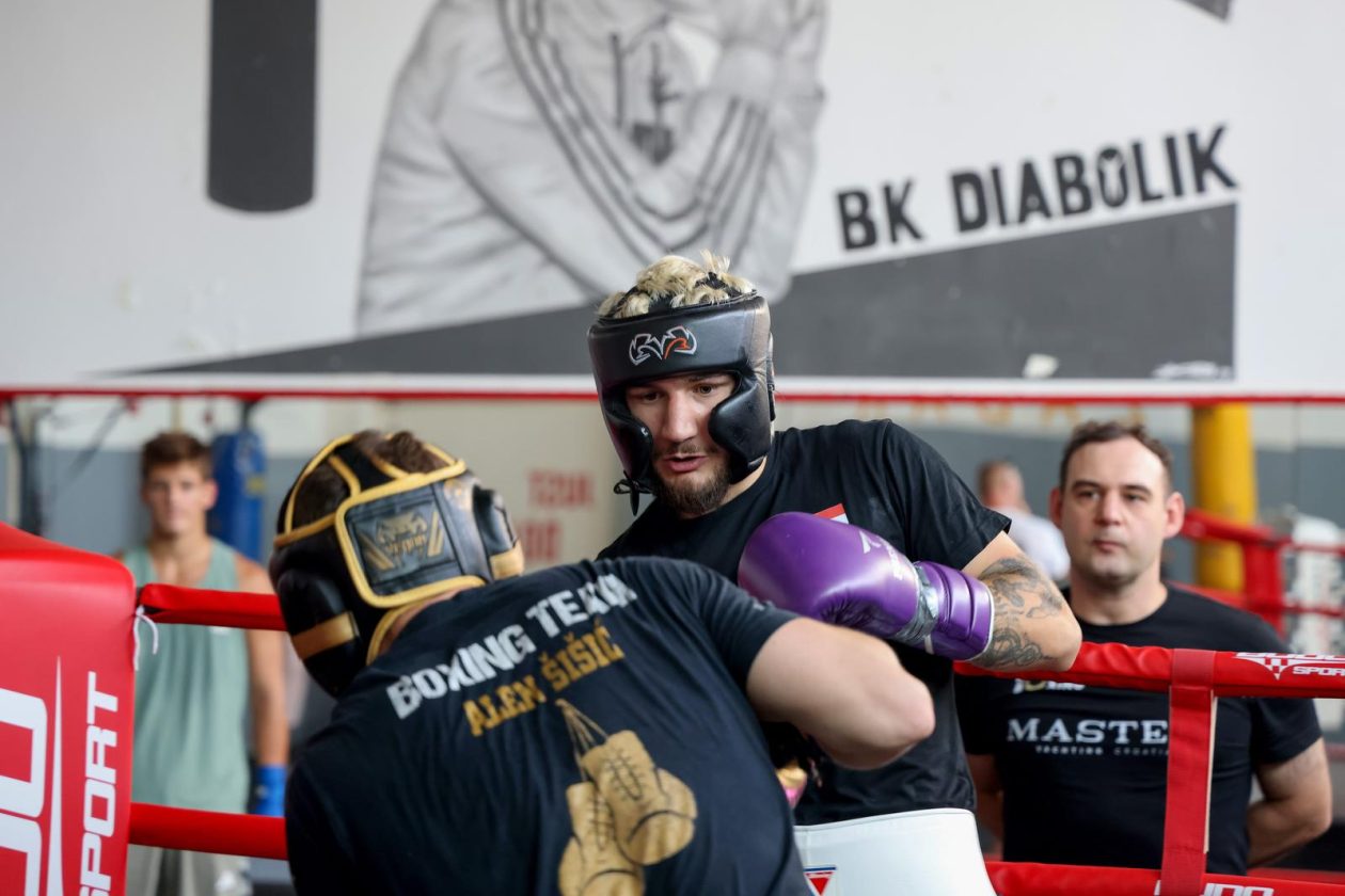 Trening  uoči odlaska hrvatske boksačke reprezentacije na Svjetsko prvenstvo