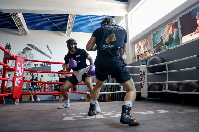 Trening  uoči odlaska hrvatske boksačke reprezentacije na Svjetsko prvenstvo