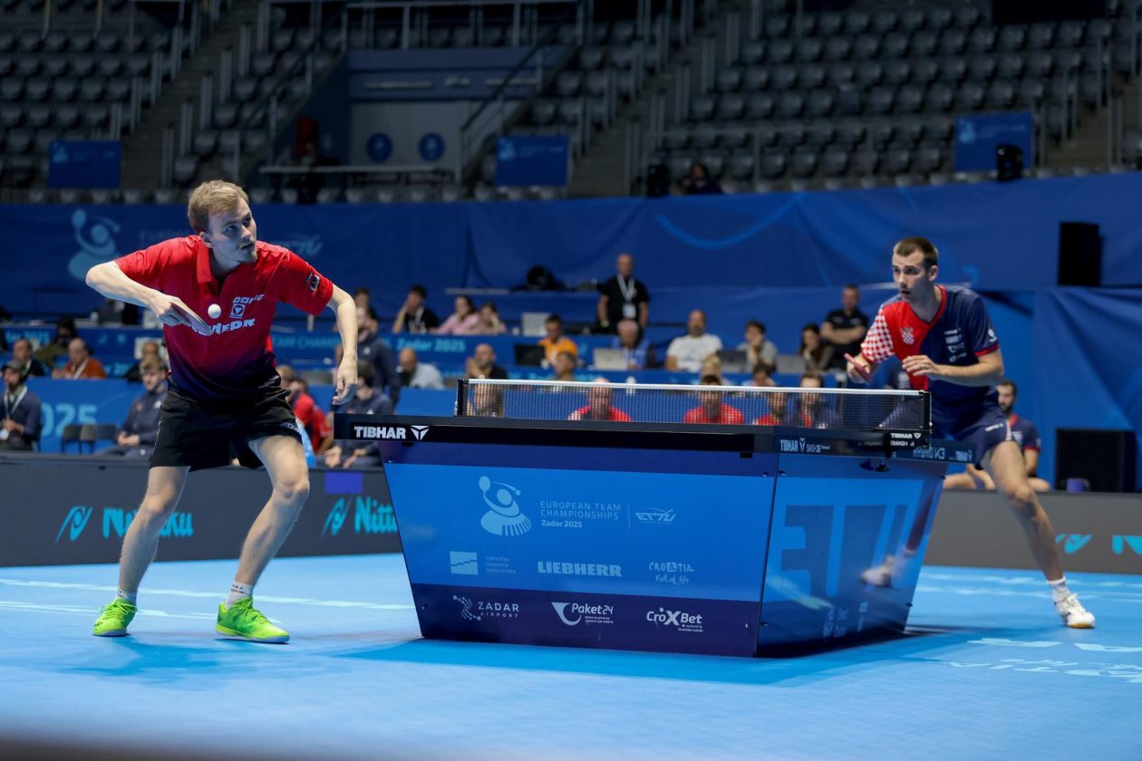 Zadar: Europsko ekipno prvenstvo u stolnom tenisu: Hrvatska – Austrija Zadar: Europsko ekipno prvenstvo u stolnom tenisu: Hrvatska – Austrija