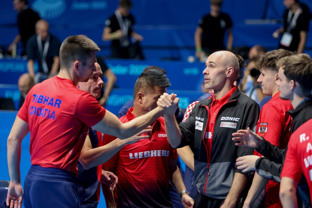 Zadar: Europsko ekipno prvenstvo u stolnom tenisu: Hrvatska – Austrija Zadar: Europsko ekipno prvenstvo u stolnom tenisu: Hrvatska – Austrija