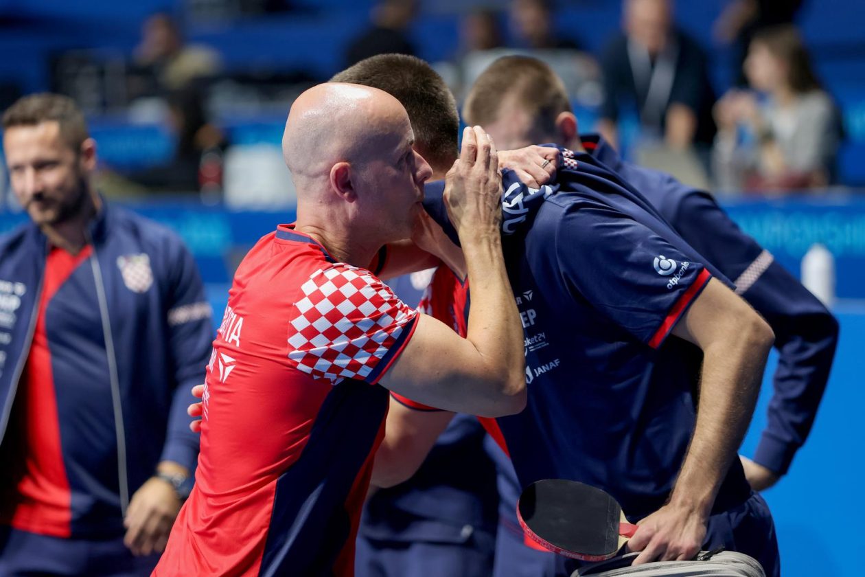 Zadar: Europsko ekipno prvenstvo u stolnom tenisu: Hrvatska – Austrija Zadar: Europsko ekipno prvenstvo u stolnom tenisu: Hrvatska – Austrija