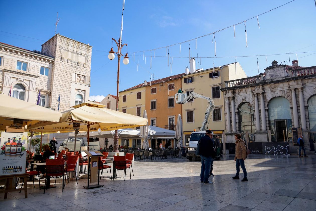 Blagdanski ukrasi u gradu Zadru