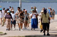 Zadar: Velik broj stranih gostiju u centru grada