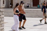 Zadar: Velik broj stranih gostiju u centru grada