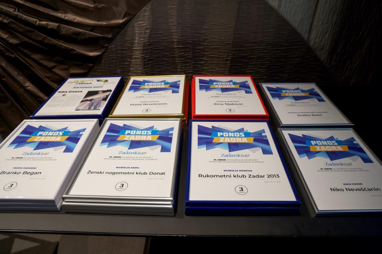 Zadar: 31. dodjela nagrada najboljim sportašima u 2025. godini