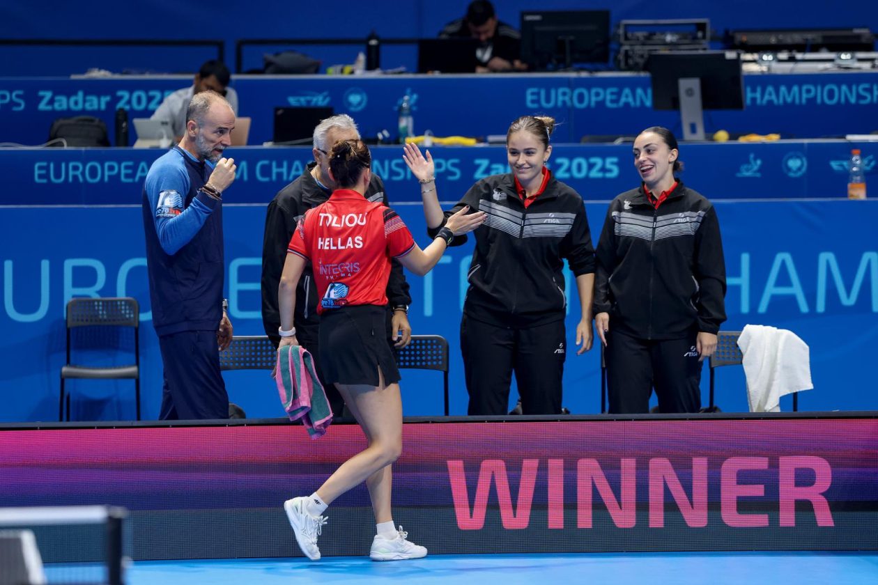Europsko ekipno prvenstvo u stolnom tenisu: Grčka-Slovenija Europsko ekipno prvenstvo u stolnom tenisu: Grčka-Slovenija