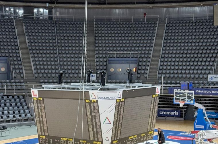 Zadar: Skidanje semafora u dvorani Krešimir Ćosić