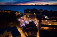 Advent u Zadru pogled iz zraka