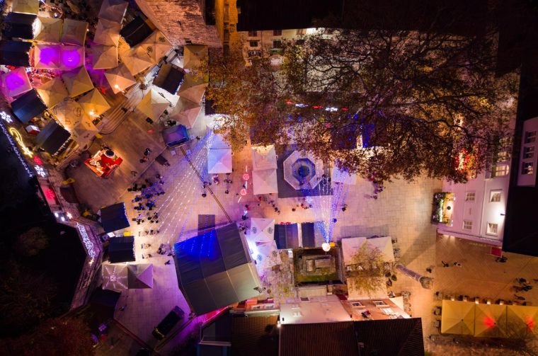 Advent u Zadru pogled iz zraka