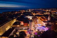 Advent u Zadru pogled iz zraka