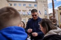 Narodni trg: Druženje rukometnih reprezentativaca s građanima