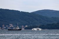 Zadar: Katamaran “Melita” s kojeg su noćas evakuirani putnici pluta u zadarskom kanalu