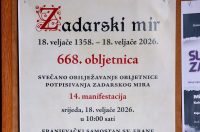 Zadar: Prigodno obilježavanje potpisivanja Zadarskog mira