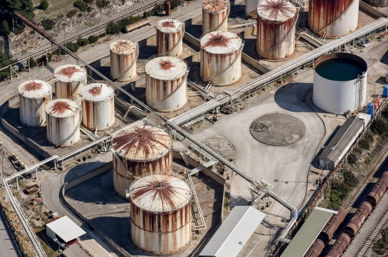 Zadar: Pogled iz zraka na industrijski dio luke Gaenica