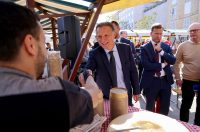 Predsjednik Hrvatskog sabora Gordan Jandroković obišao manifestaciju „Pijat na Pijaci“