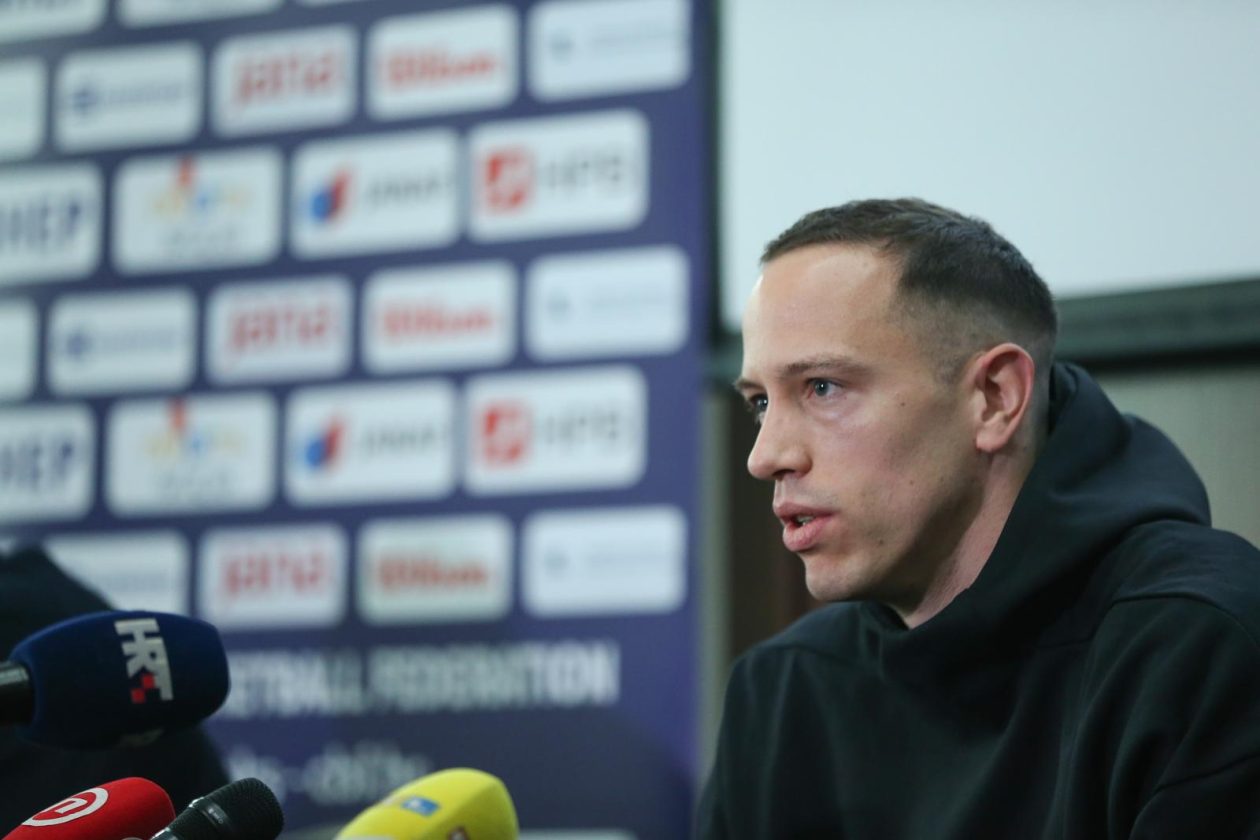Zagreb: Konferencija za medije povodom okupljanja košarkaške reprezentacije, David Škara